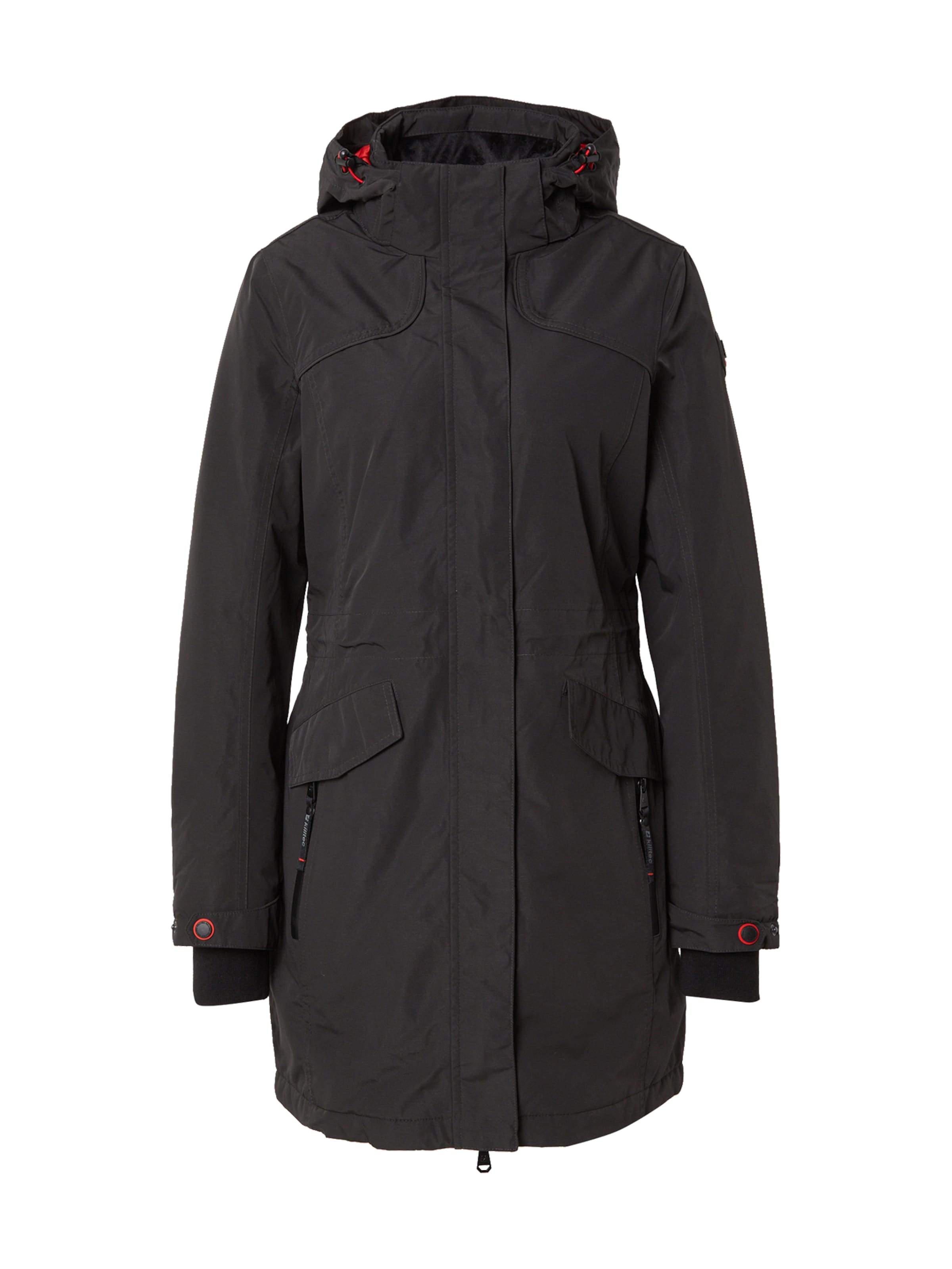 KILLTEC Outdoor coat 'Grindavik' in Grey: front