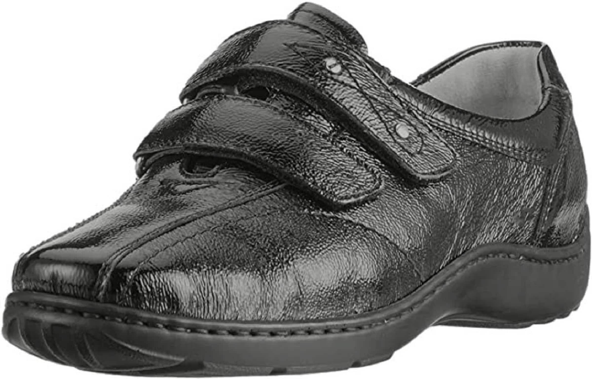 WALDLÄUFER Slipper in Schwarz: Vorderseite