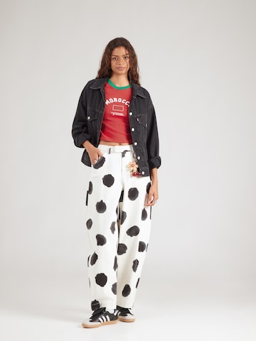 LEVI'S ®Majica 'RINGER X USA RETRO' - crvena boja