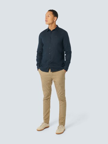 No Excess Regular fit Button Up Shirt in Blue