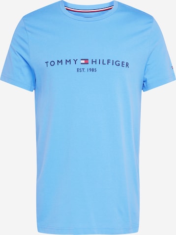 TOMMY HILFIGER Regularny krój Koszulka w kolorze niebieski: przód
