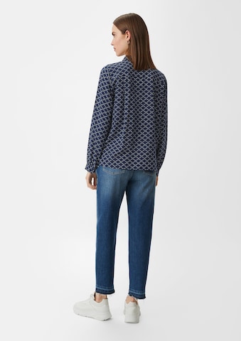 comma casual identity Bluse in Blau: Rückseite