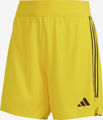 ADIDAS PERFORMANCE Regular Workout Pants 'Tiro 23 League' in Yellow: front