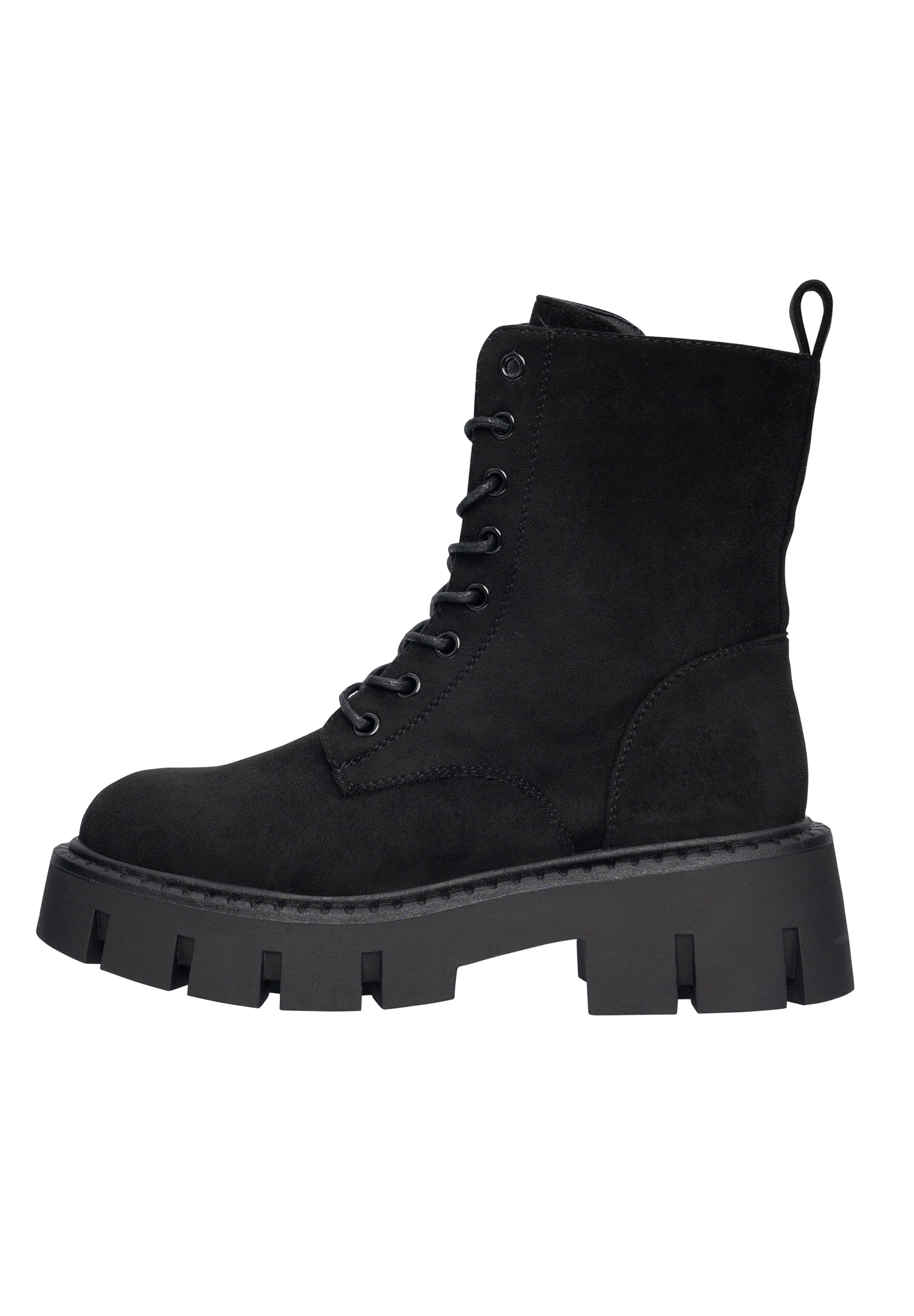 Salinyang Lace-up bootie in Black