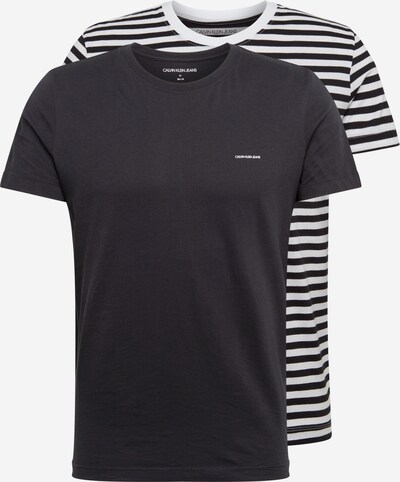 Tricou '2 PACK SLIM TSHIRT' Calvin Klein Jeans pe negru / alb, Vizualizare produs