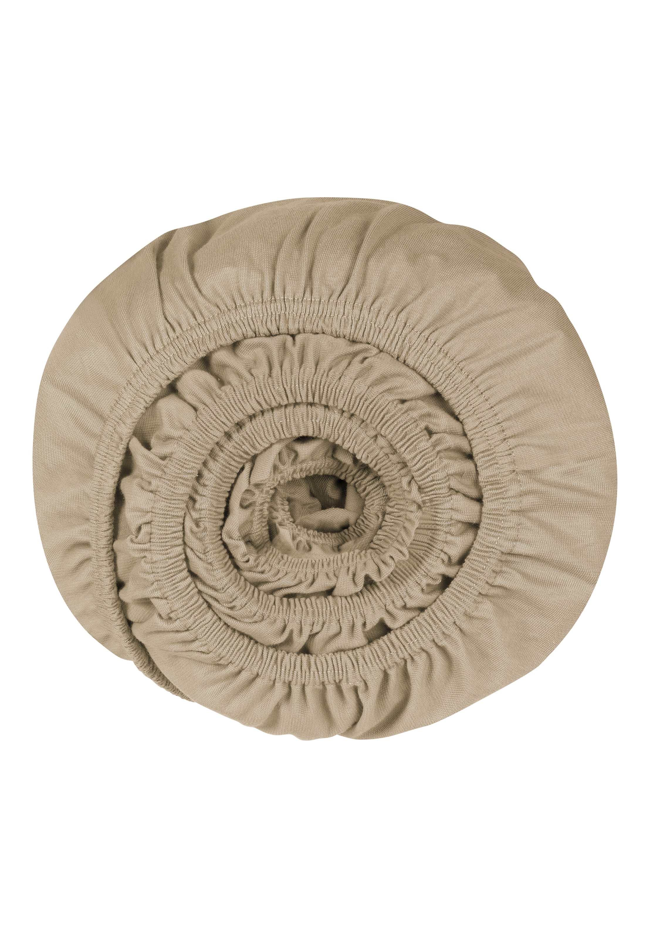 SCHIESSER Spannbettlaken 'Flexi' in Beige: Vorderseite