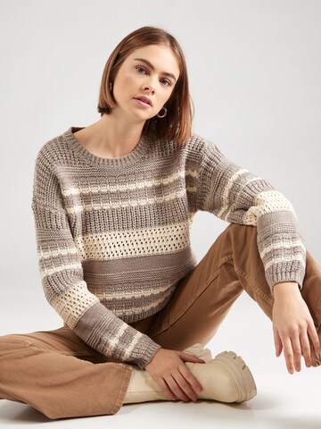smėlio VERO MODA Megztinis 'VMLOLA': priekis