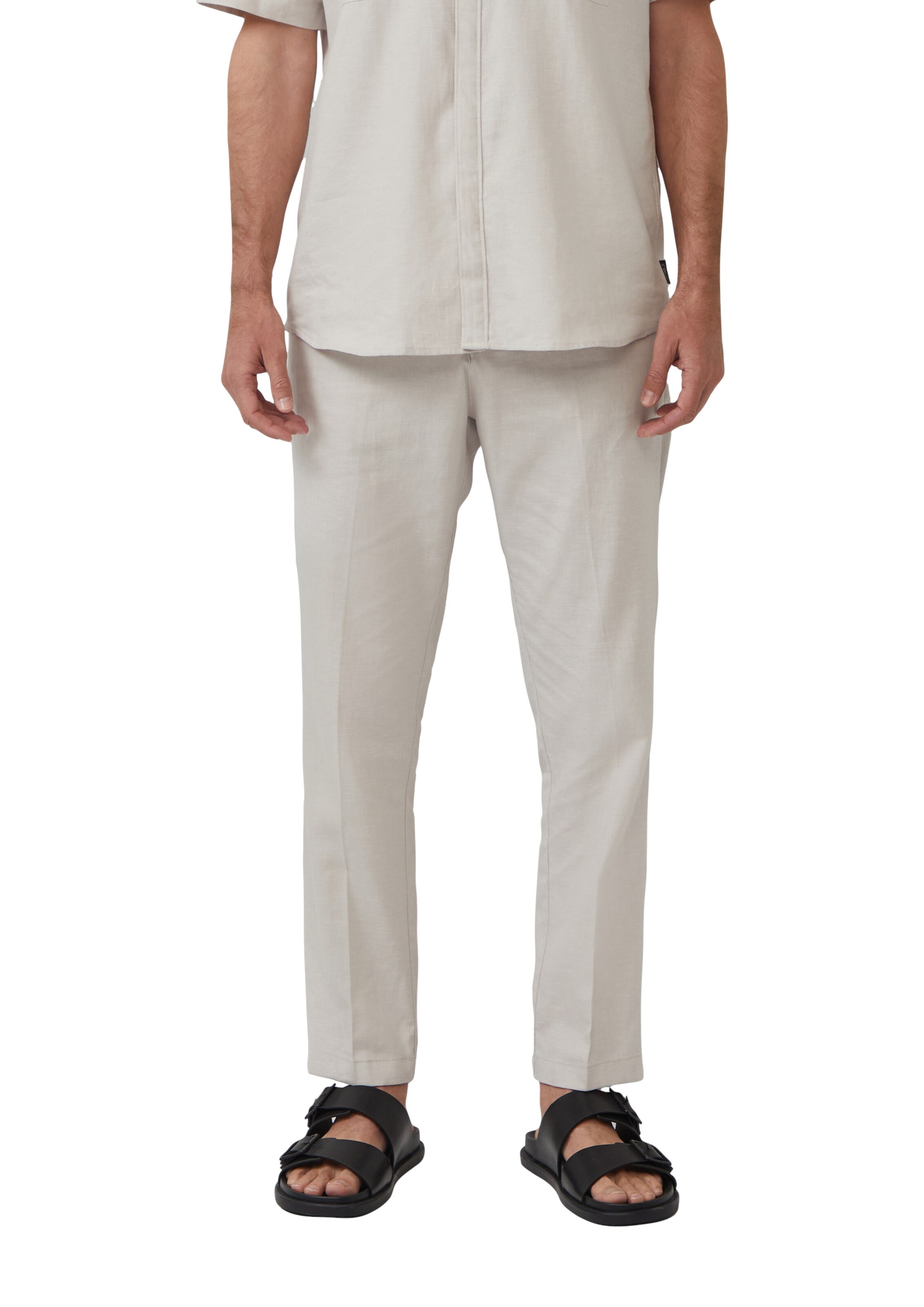 Effilé Pantalon chino s.Oliver BLACK LABEL en beige : devant