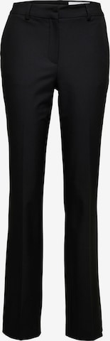 SELECTED FEMME Regular Pleated Pants 'Eliana' in Black: front