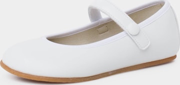 Pisamonas Ballerina's in Wit: voorkant