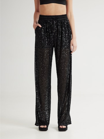 4TAILORS Regular Housut värissä musta: etupuoli