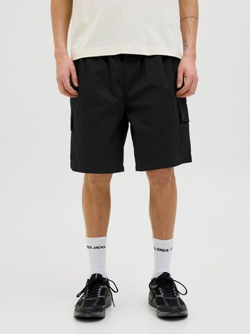 Wide leg Pantaloni cargo 'JPSTBILL' di JACK & JONES in nero: frontale