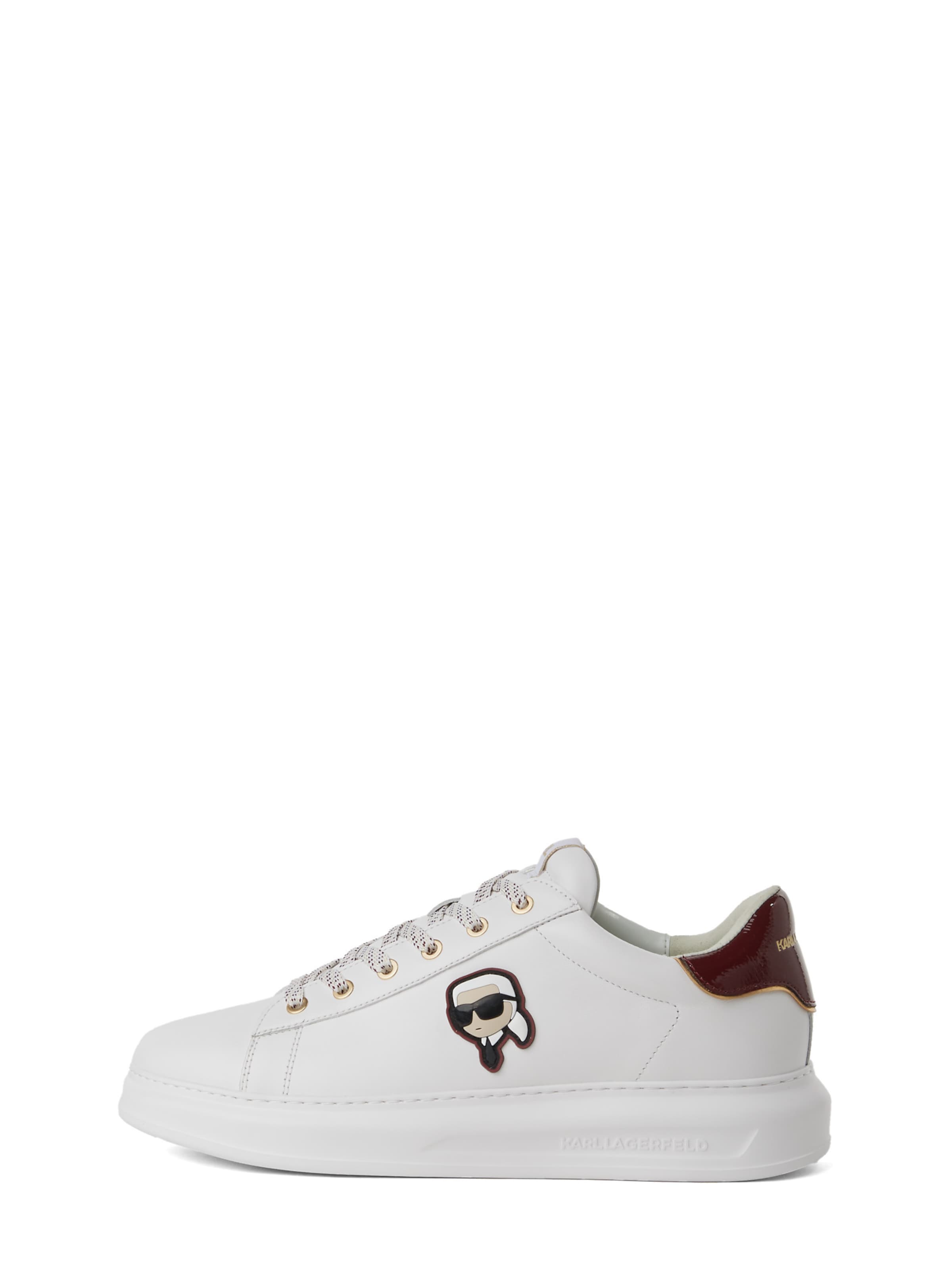 Karl Lagerfeld - Zapatillas deportivas bajas en blanco: frente