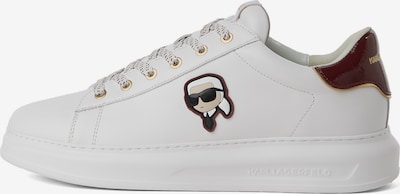 Karl Lagerfeld Matalavartiset tennarit värissä ruskea / musta / valkoinen, Tuotenäkymä