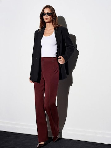 regular Pantaloni con piega frontale di Dilvin in rosso