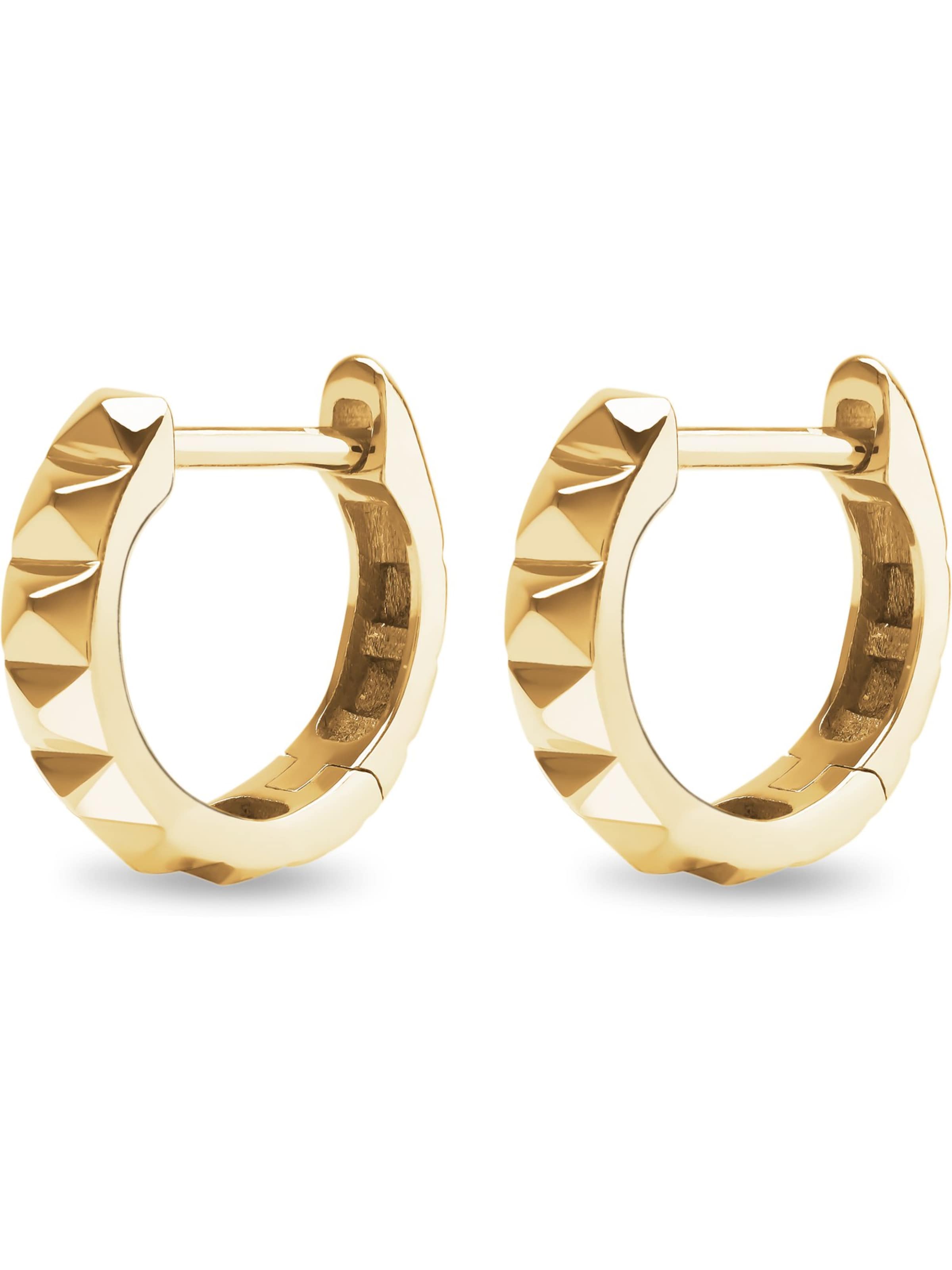 CHRIST Ohrringe in Gelb: Vorderseite