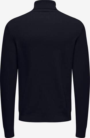 Only & Sons Pullover 'Phil' in Blau