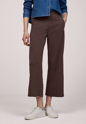 Street One Studio Wide leg Pants in Brown: front