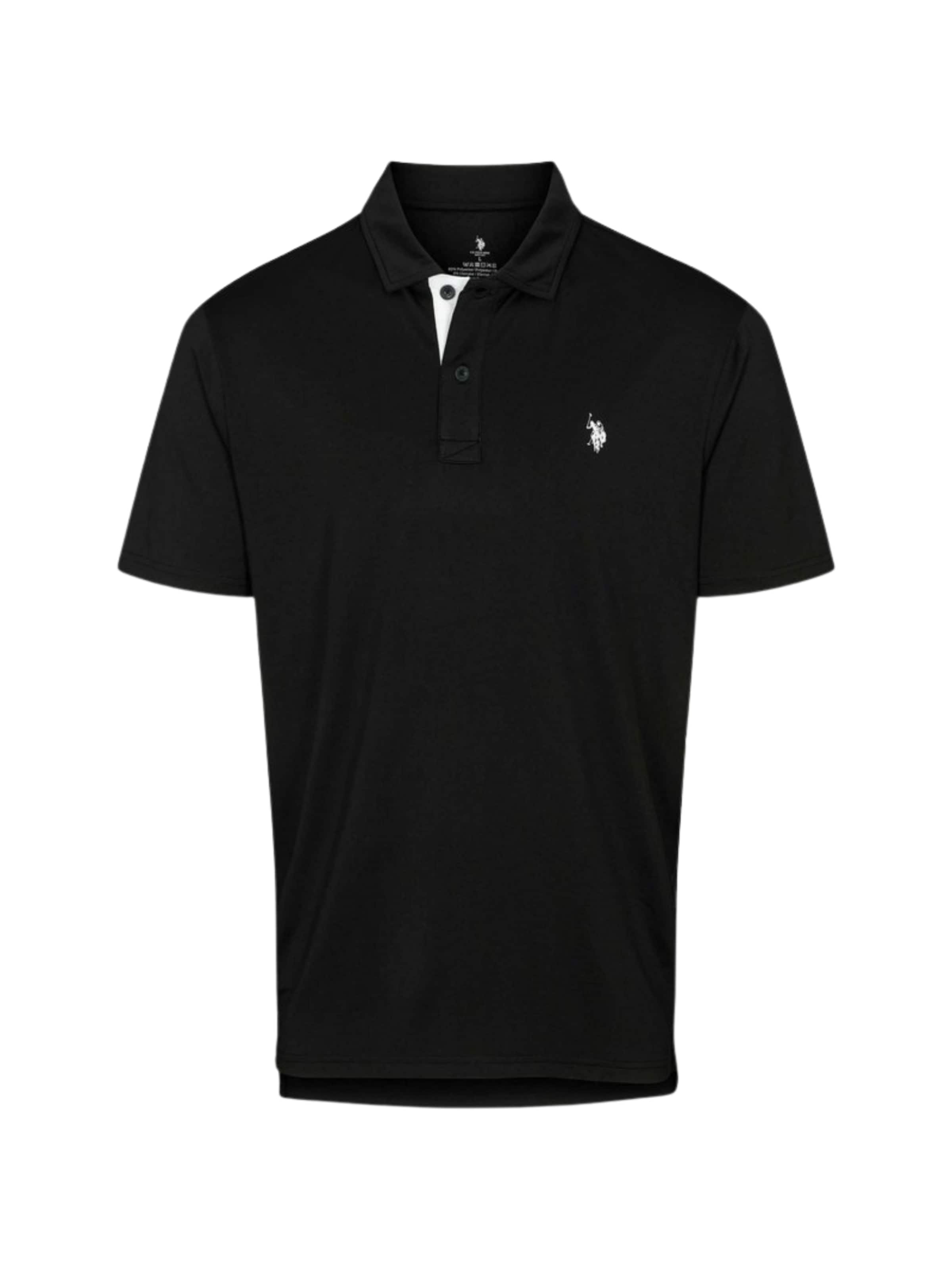 Fit confort Chemise ' Clark Polo ' U.S. POLO ASSN. en noir : devant