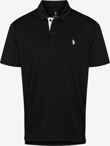 Chemise ' Clark Polo ' U.S. POLO ASSN. en noir : devant