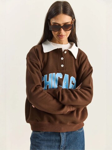 Felpa di Bianco Lucci in marrone