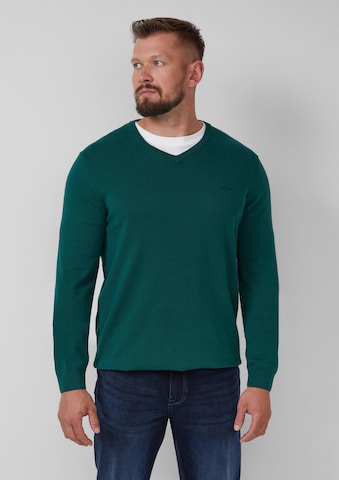 s.Oliver Pullover in Grün: Vorderseite