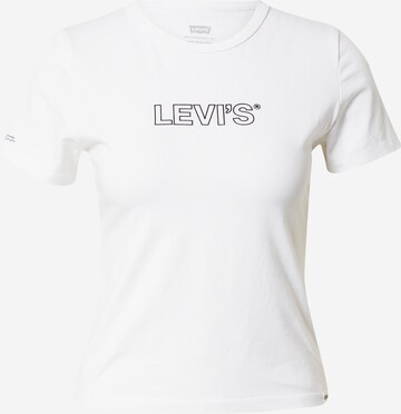 LEVI'S ® Shirt 'Graphic Rickie Tee' in Wit: voorkant