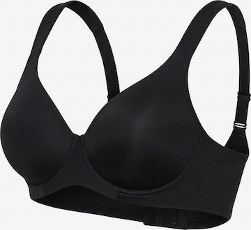 Spiman Bra '393' in Black: front
