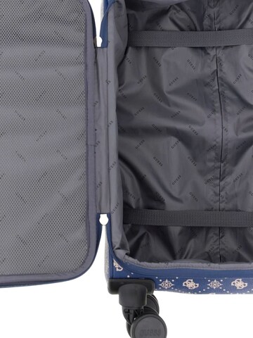 GUESS Koffer 'Guess Valise Silia Navy Logo Trolley' in Blauw