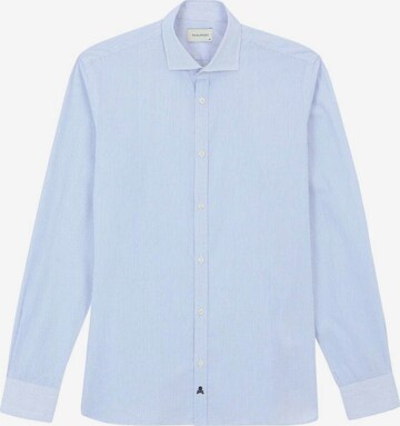 Coupe regular Chemise 'Fancy Class' Scalpers en bleu : devant