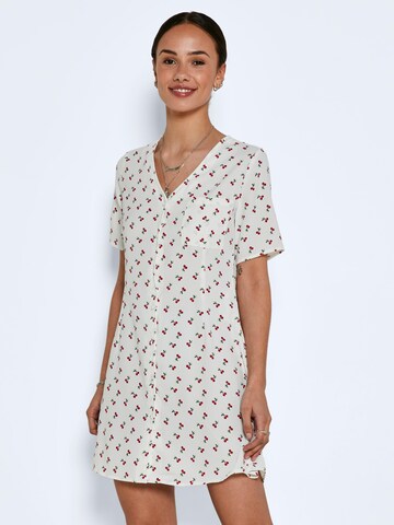 Noisy may - Vestido camisero 'Joe' en blanco: frente