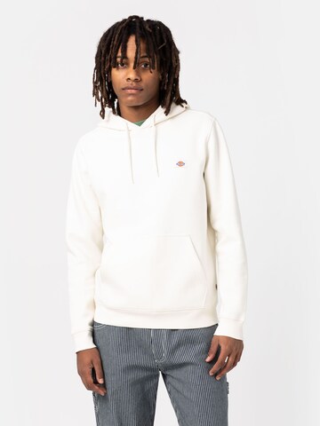DICKIES Sweatshirt 'Oakport' in Wit: voorkant