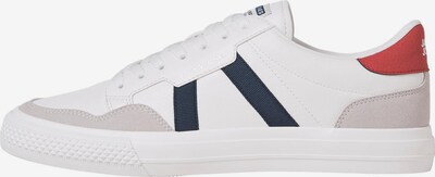 JACK & JONES Sneaker 'Morden' in kitt / dunkelblau / melone / weiß, Produktansicht