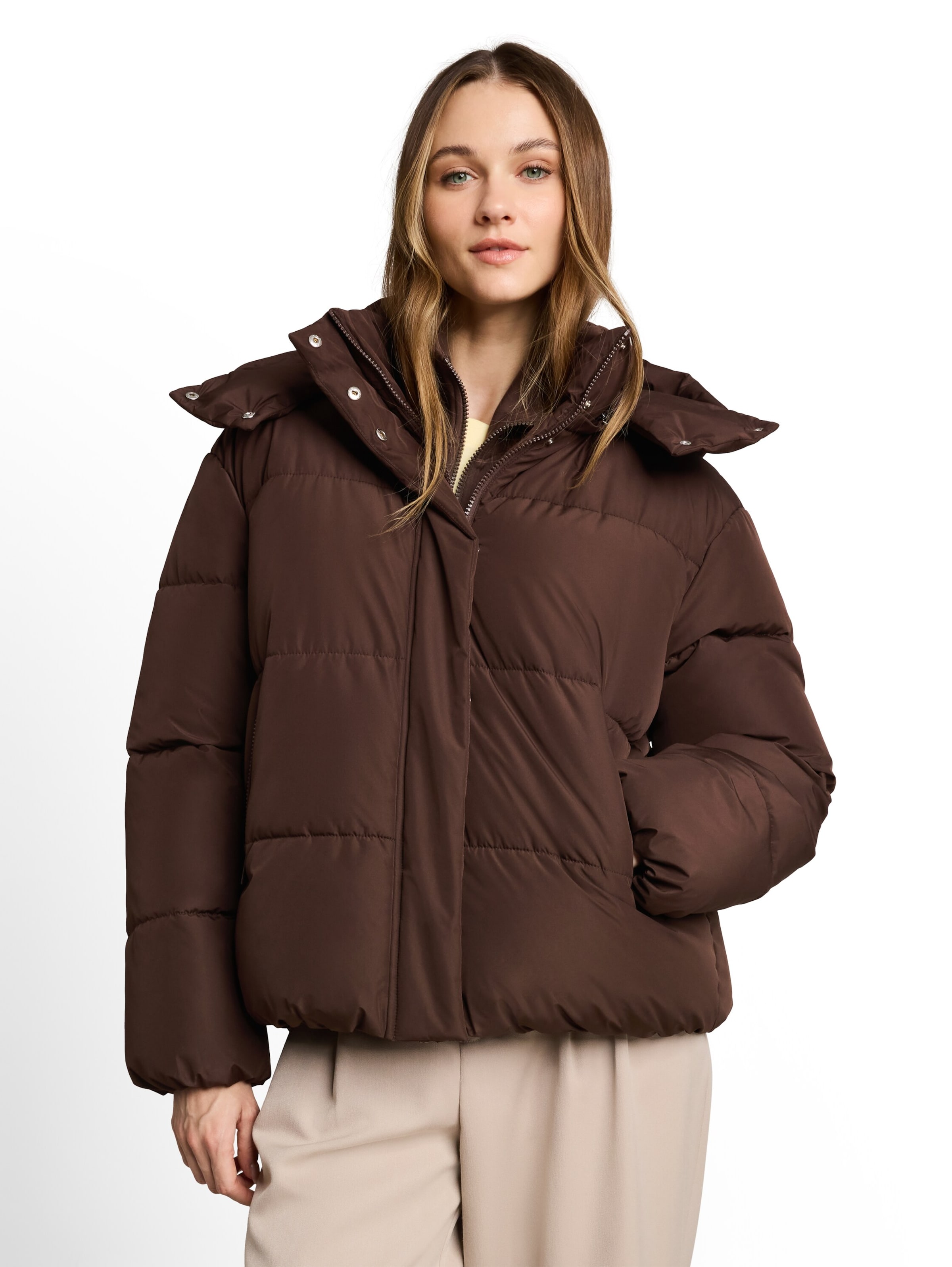 TOM TAILOR DENIM Jacke in Braun: Vorderseite