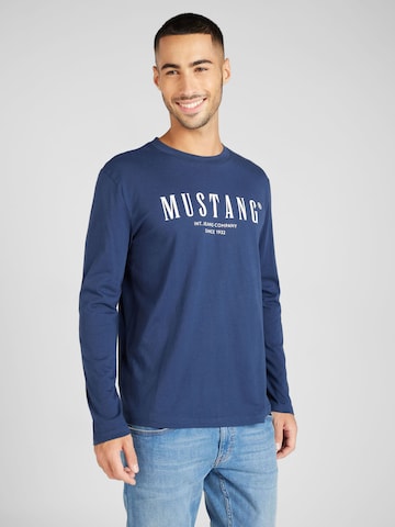 MUSTANG - Camisa em azul: frente