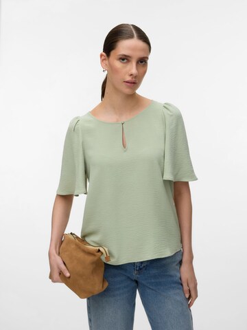 VERO MODA Bluse 'VMalva' in Grün: Vorderseite