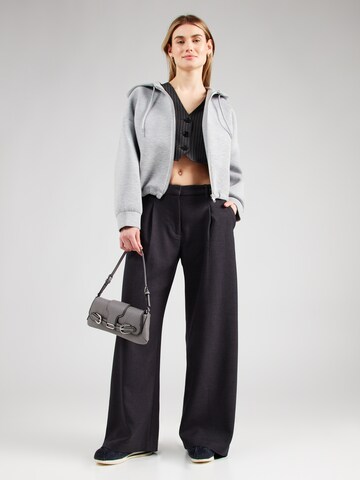 WEEKDAY Wide Leg Hose 'Kumi' in Grau