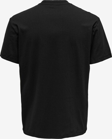 T-Shirt 'Fritz' Only & Sons en noir