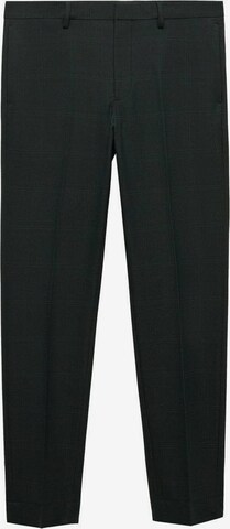 MANGO MAN Regular Pleated Pants 'Paris' in Green: front