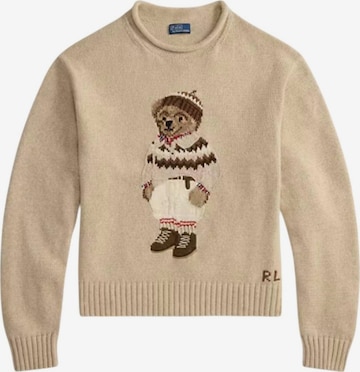 Pull-over Ralph Lauren en beige : devant
