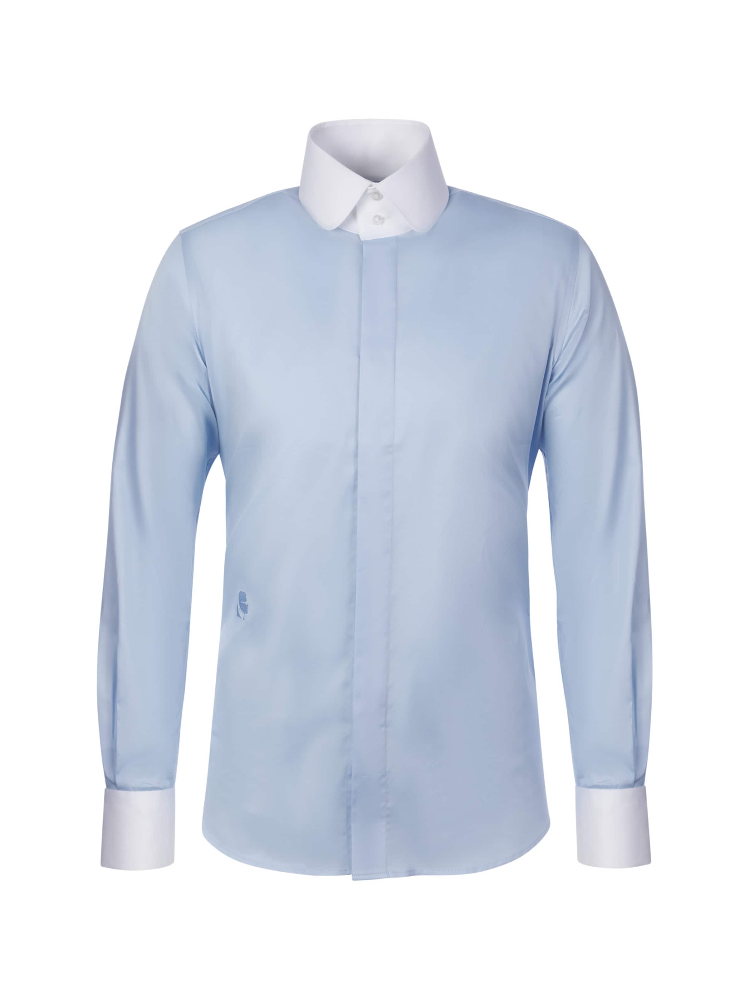 Karl Lagerfeld - Camisa ' 605148 ' en azul: frente