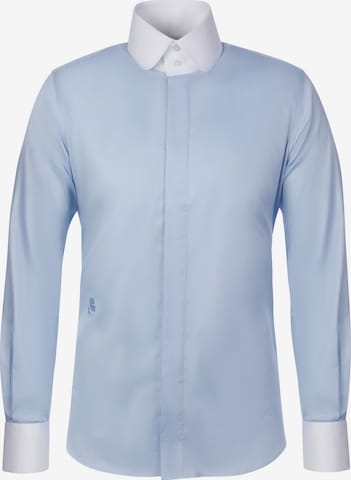 Karl Lagerfeld - Camisa ' 605148 ' en azul: frente