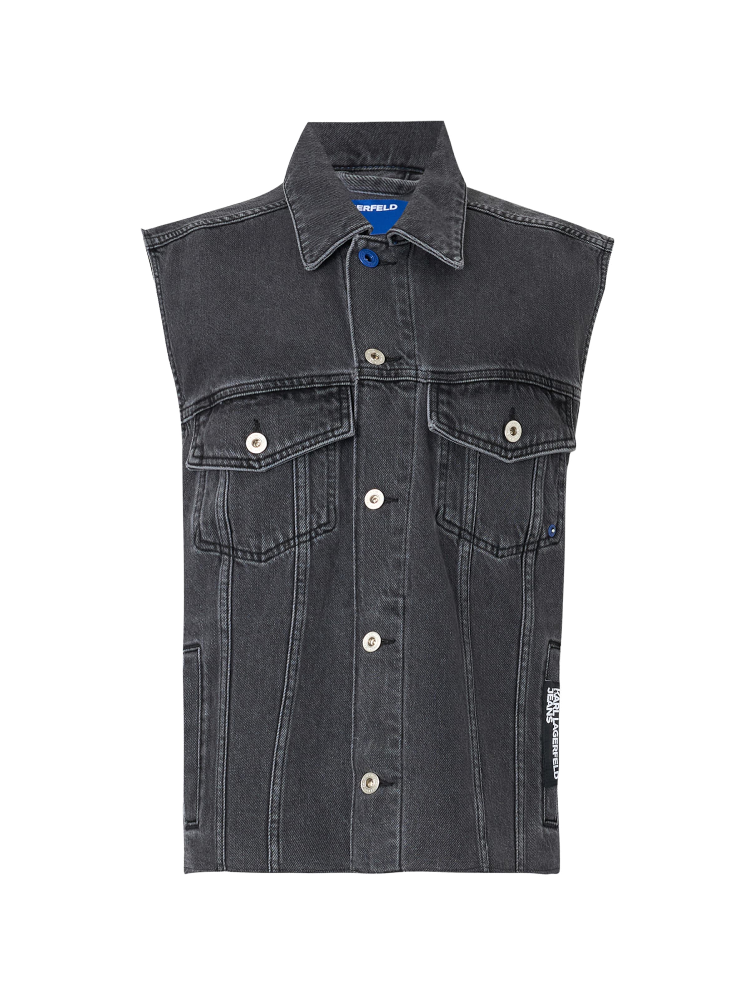 Gilet KARL LAGERFELD JEANS en noir : devant