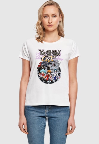 Merchcode Shirt 'Yu-Gi-Oh! - GX' in White: front