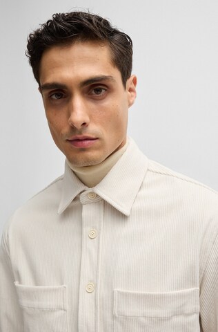 BOSS Regular fit Button Up Shirt in White