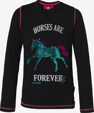 RED HORSE Shirt 'Fame' in Black: front