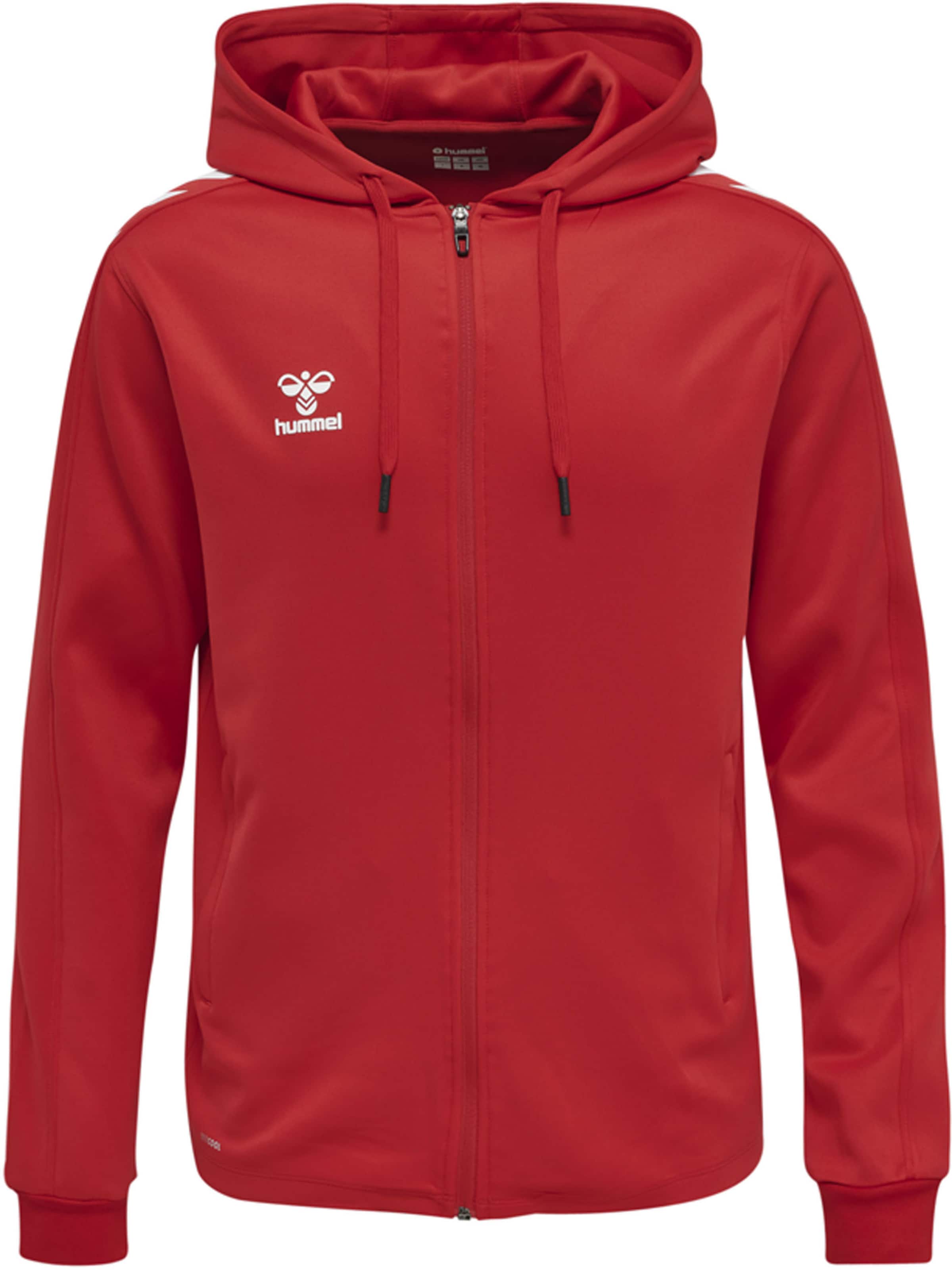 Hummel Sports sweat jacket 'Core XK' in Red: front