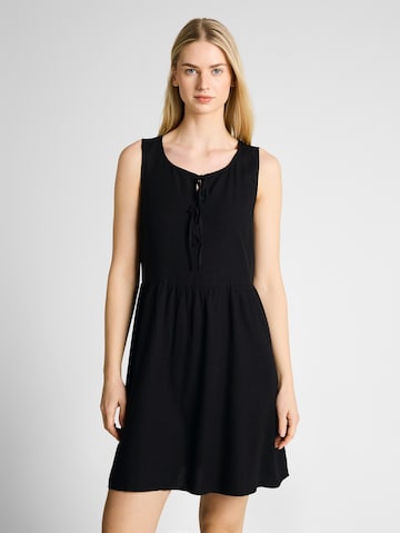 TOM TAILOR DENIM Kleid in Schwarz: Vorderseite