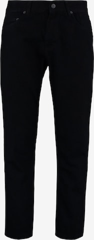 TrendyolSlimfit Traperice - crna boja: prednji dio