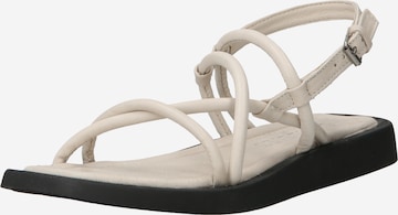 SHABBIES AMSTERDAM Sandalen met riem in Wit: voorkant